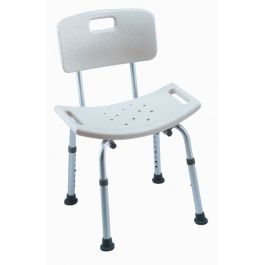 Sedia doccia Cadiz H296 Invacare - Sgabello Bagno per Anziani con Schienale  - Sedia con Sedile Ergonomico - Piedini Antiscivolo e Altezza Regolabile